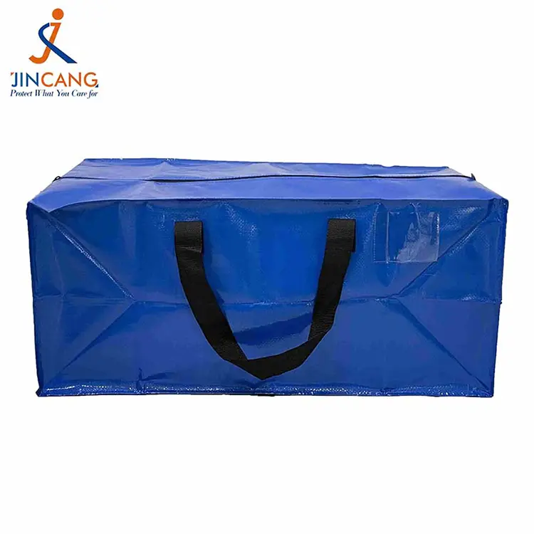 Szupermarket összecsukható PP szőtt mozgó táska