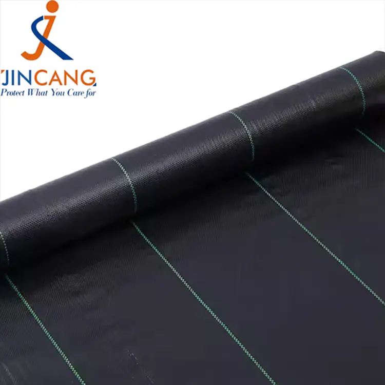 Geotextile füves gát fekete gyomi gát szövet szőnyeg